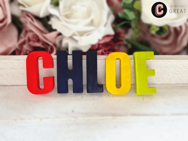Personalised Name Crayons